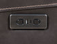 Alexandria Leather Power Reclining Console Loveseat, Chocolate