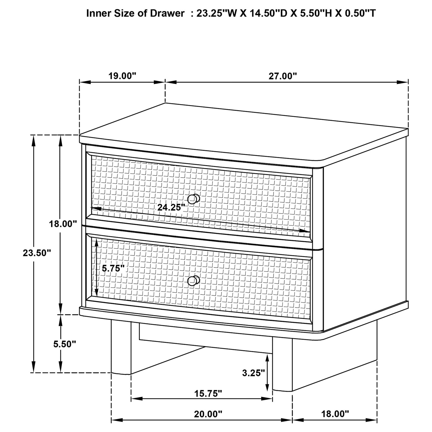 Kailani 4-piece Queen Bedroom Set Beige Oak
