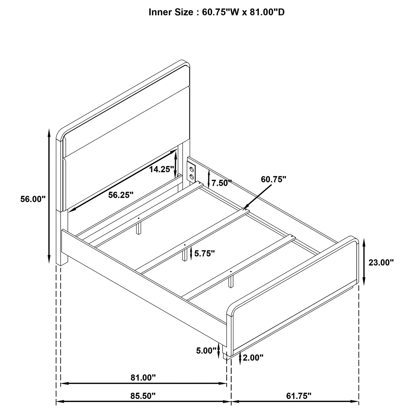 Ladera 4-piece Queen Bedroom Set Light Elm