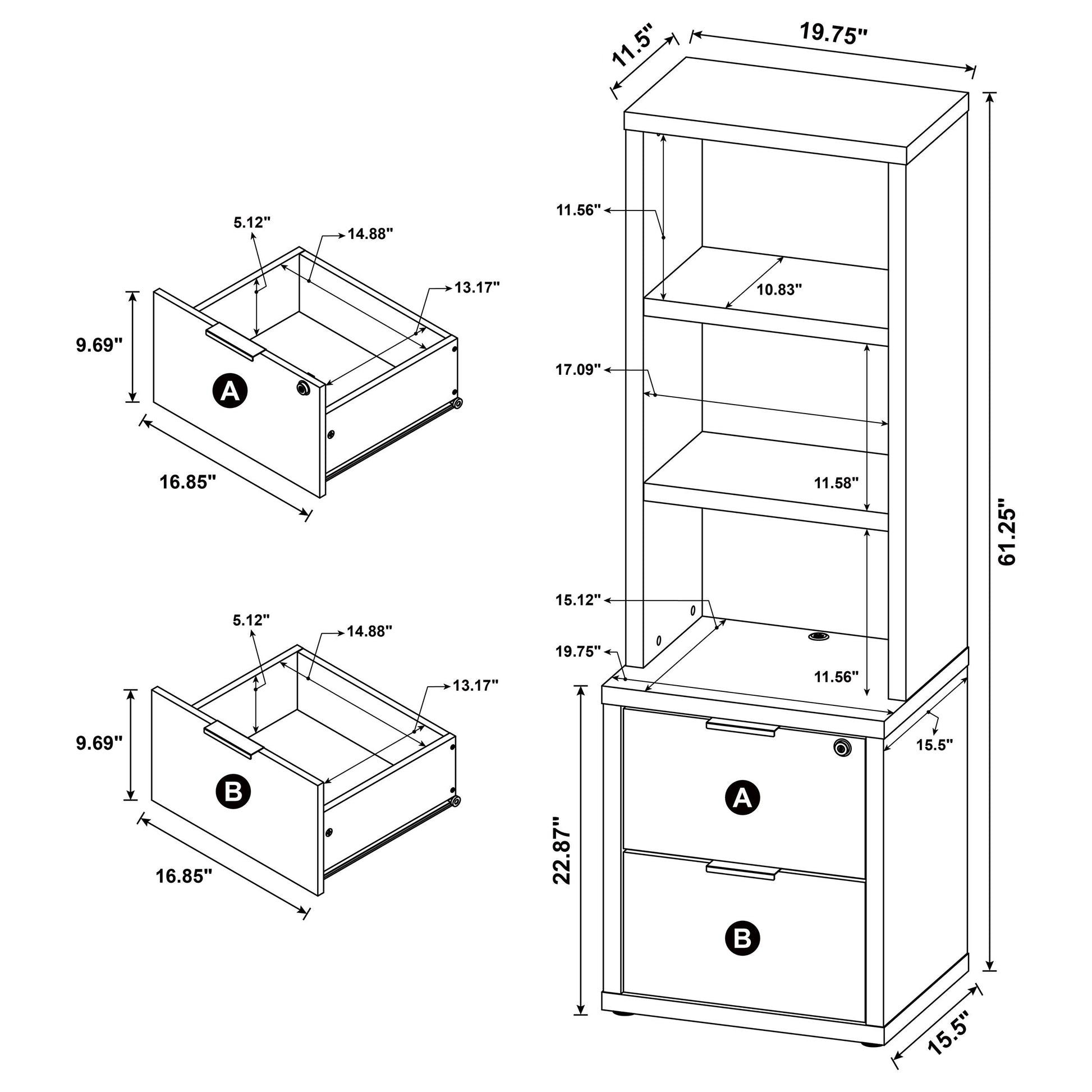 Westpark 3-piece Twin Bedroom Set Bookcase Headboard Mango - Discount Furniture Connection