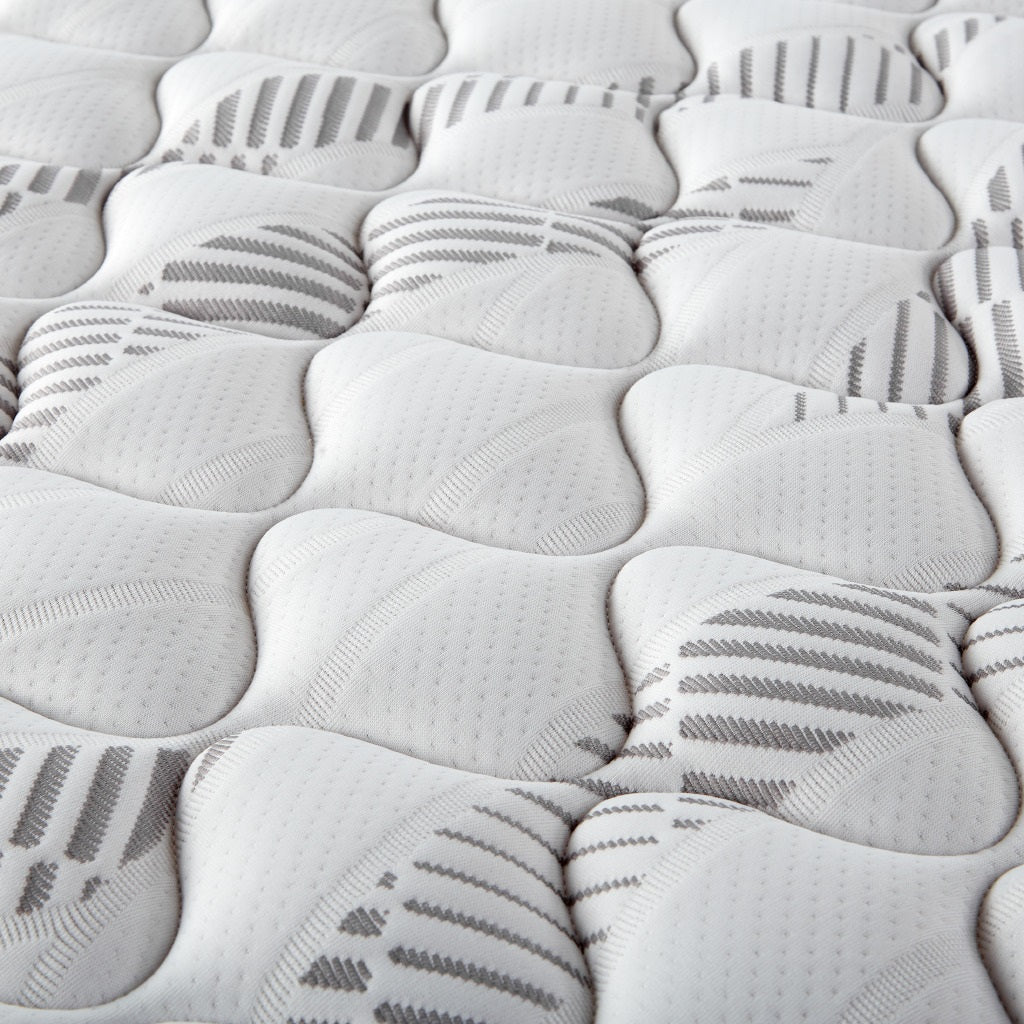 Hayes Eastern King Firm Tight Top Hybrid Mattress White