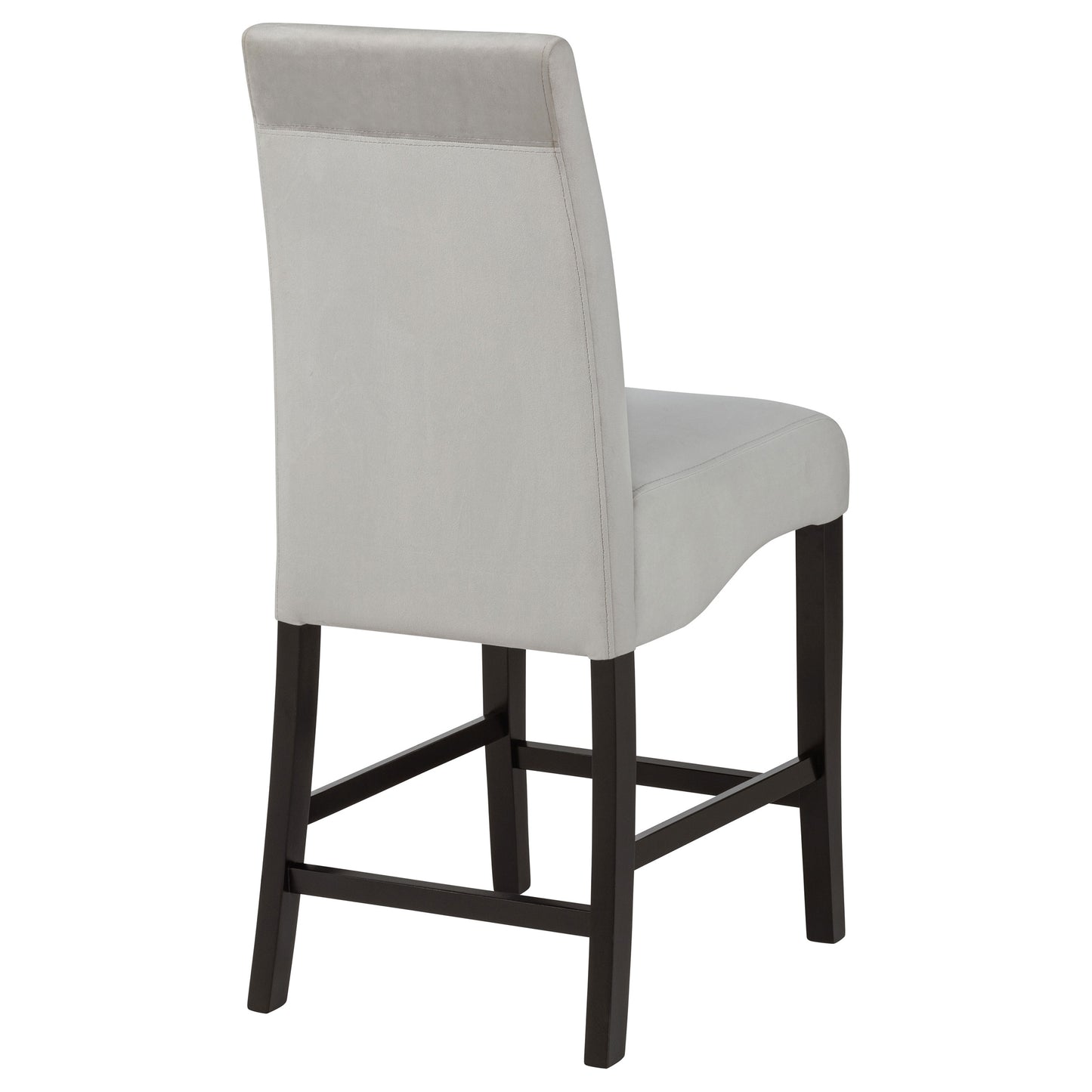 Stanton Velvet Upholstered Counter Chair Grey (Set of 2)