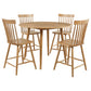 Andrews 5-piece Round Counter Height Dining Set Light Ash