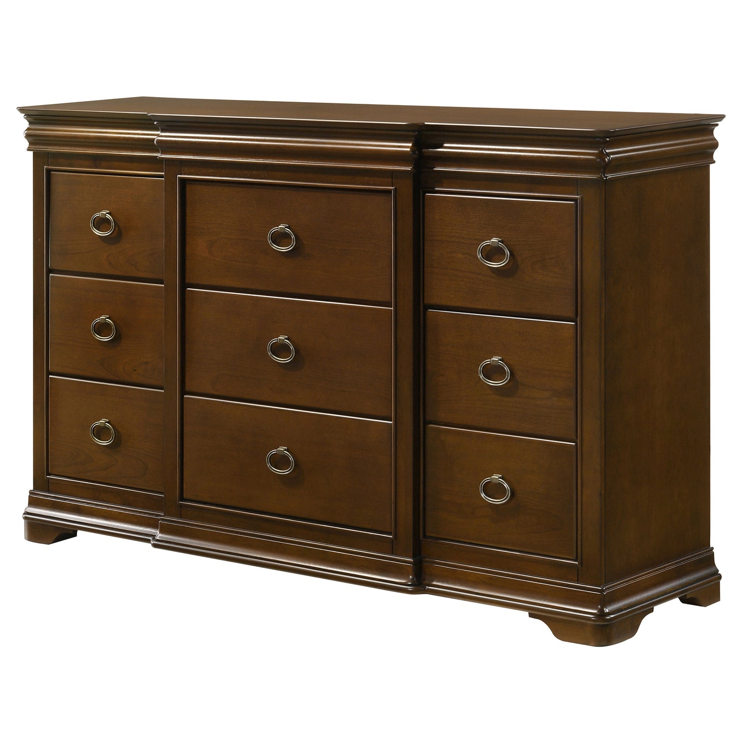 Garland 11-drawer Bedroom Dresser Cabinet Brown Cherry