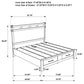 Hazlewood 59-inch Eastern King Storage Bed Vineyard Oak