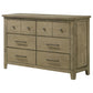 Hazlewood 6-drawer Bedroom Dresser Cabinet Vineyard Oak