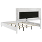 Cassia Eastern King LED Panel Bed White High Gloss - Discount Furniture Connection