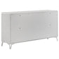 Cassia 4-piece Eastern King LED Bedroom Set White High Gloss - Discount Furniture Connection