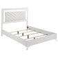 Cassia 4-piece Queen LED Bedroom Set White High Gloss - Discount Furniture Connection