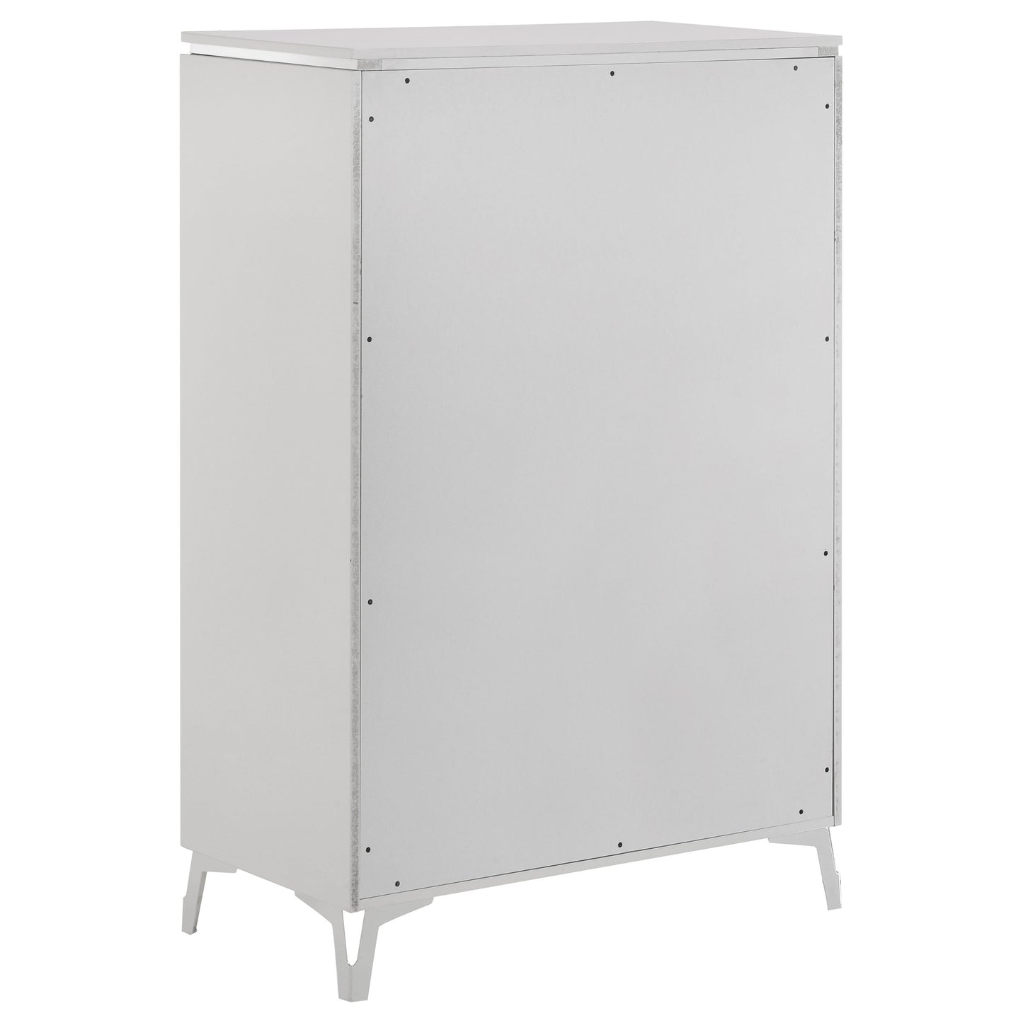 Cassia 5-piece Queen LED Bedroom Set White High Gloss - Discount Furniture Connection