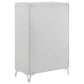 Cassia 5-piece Queen LED Bedroom Set White High Gloss - Discount Furniture Connection
