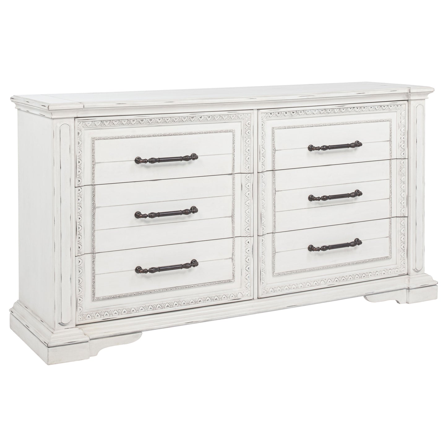 McKinney 6-drawer Bedroom Dresser Cabinet Vintage White