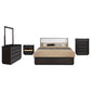 Leandro 5-piece Eastern King Bedroom Set Burnished Black - Discount Furniture Connection