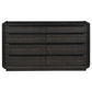 Leandro 8-drawer Bedroom Dresser Cabinet Burnished Black - Discount Furniture Connection