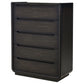Leandro 5-drawer Bedroom Chest of Drawers Burnished Black - Discount Furniture Connection