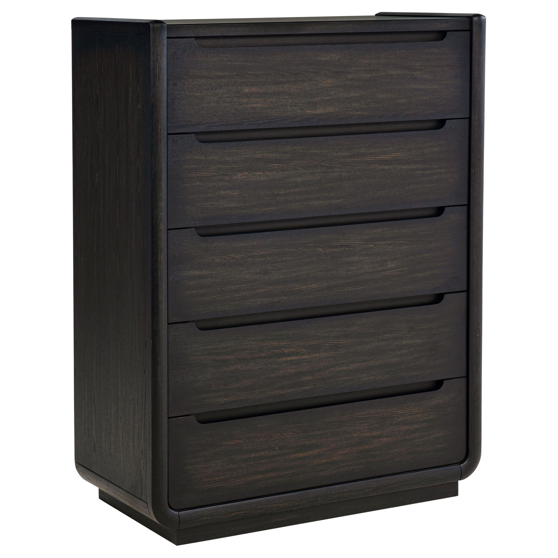 Leandro 5-drawer Bedroom Chest of Drawers Burnished Black - Discount Furniture Connection