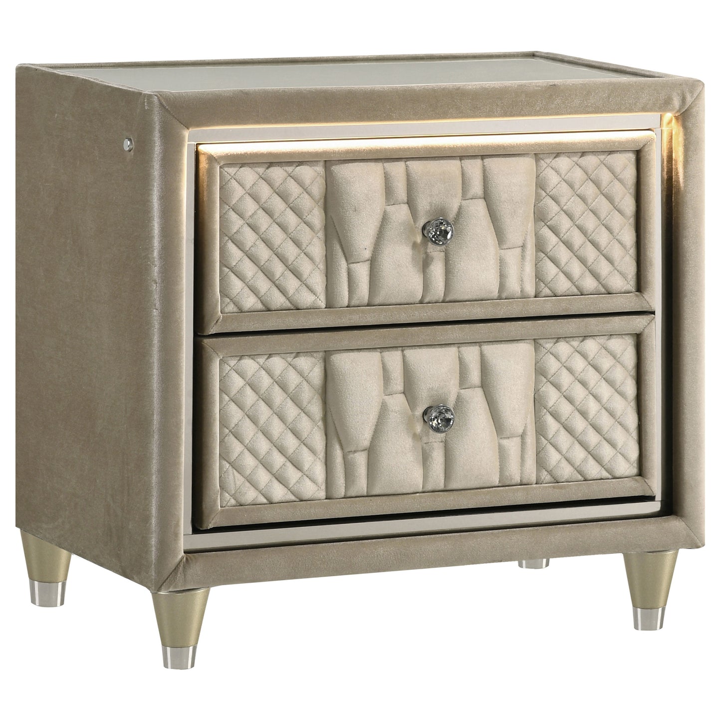 Lorient 5-piece Queen Bedroom Set Ivory and Camel - Discount Furniture Connection