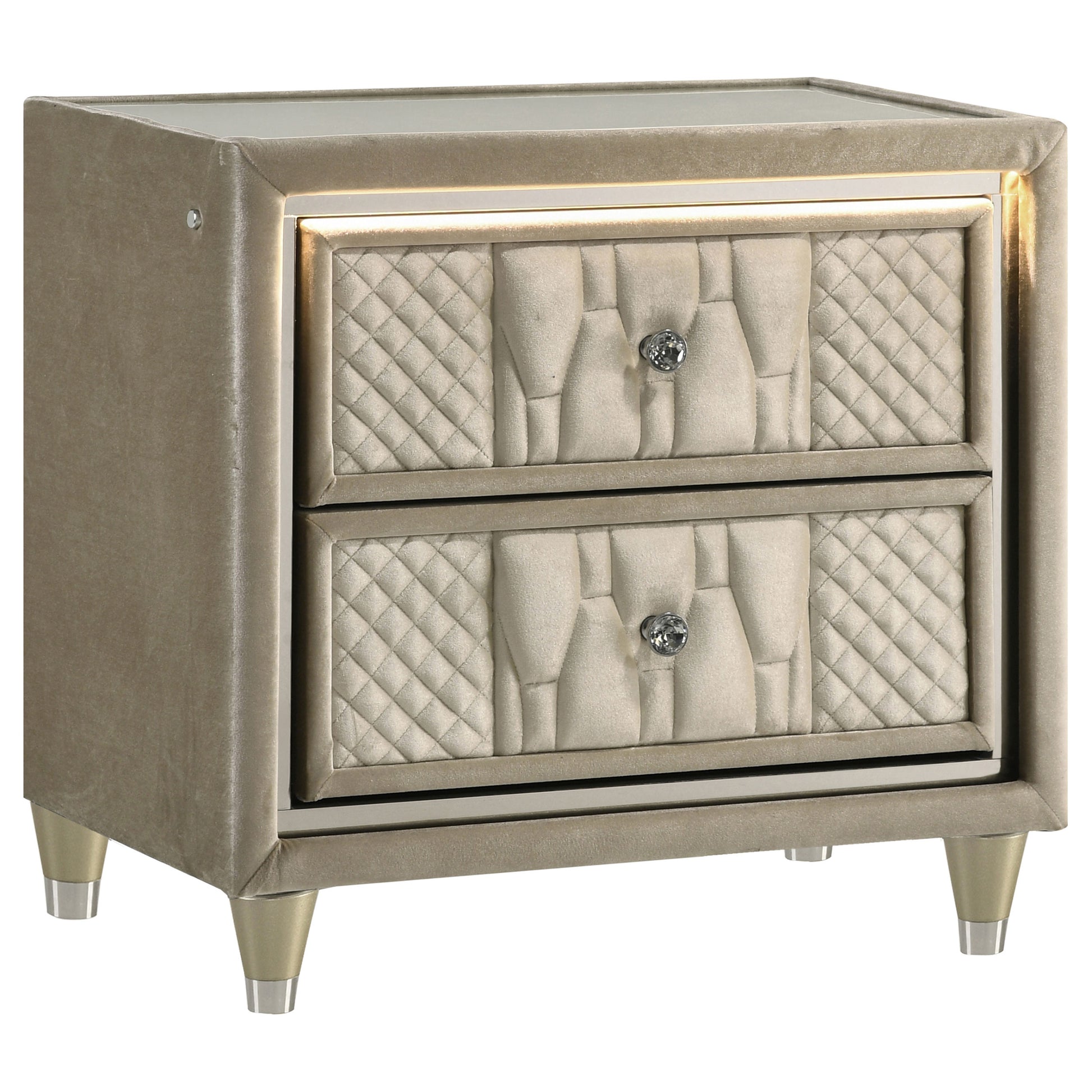 Lorient 5-piece Queen Bedroom Set Ivory and Camel - Discount Furniture Connection