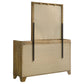 Henderson 6-drawer Bedroom Dresser with Mirror Medium Oak - Discount Furniture Connection