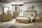 Henderson 6-drawer Bedroom Dresser with Mirror Medium Oak - Discount Furniture Connection