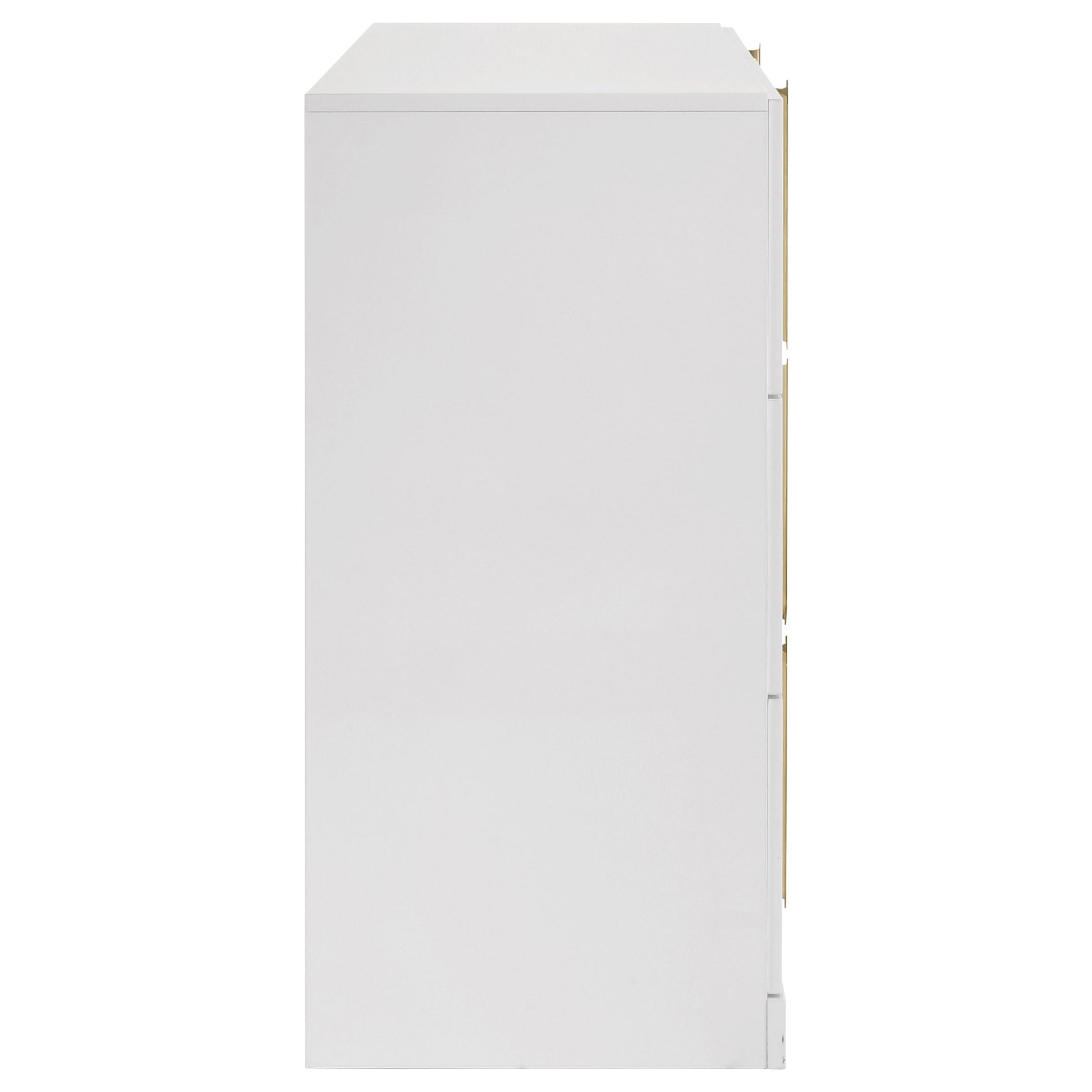 Ines 6-drawer Bedroom Dresser Cabinet White High Gloss - Discount Furniture Connection