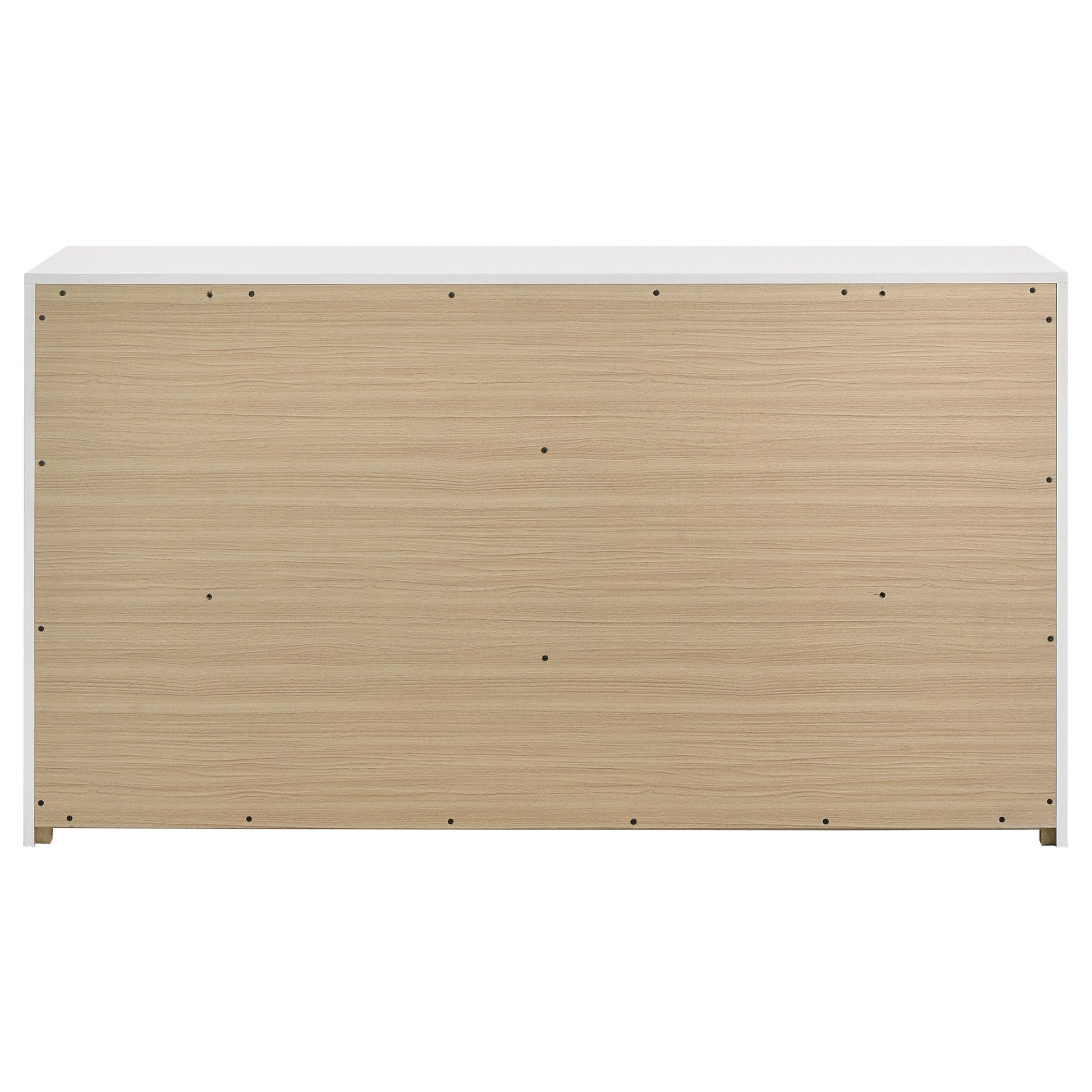 Ines 6-drawer Bedroom Dresser Cabinet White High Gloss - Discount Furniture Connection
