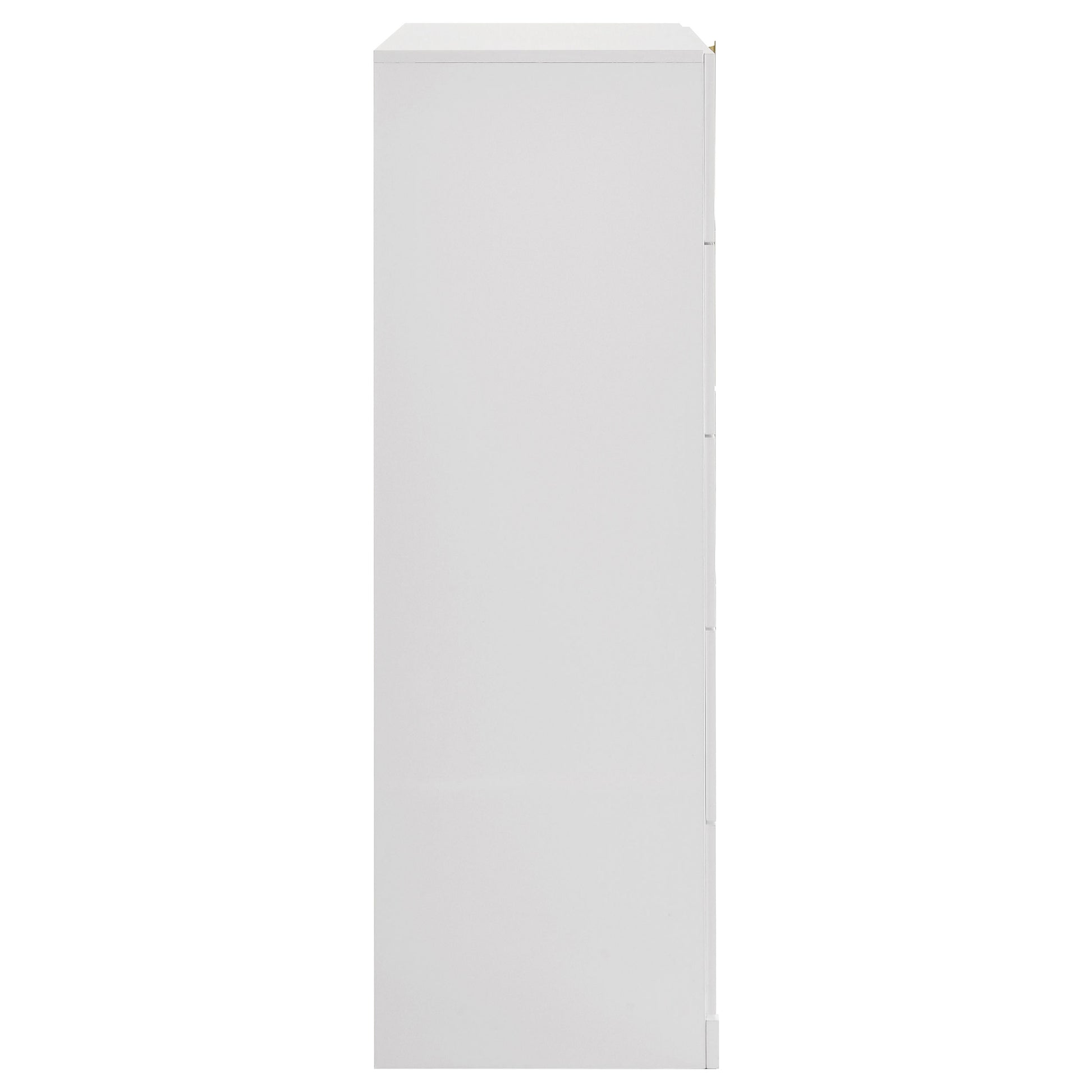 Ines 5-drawer Bedroom Chest of Drawers White High Gloss - Discount Furniture Connection