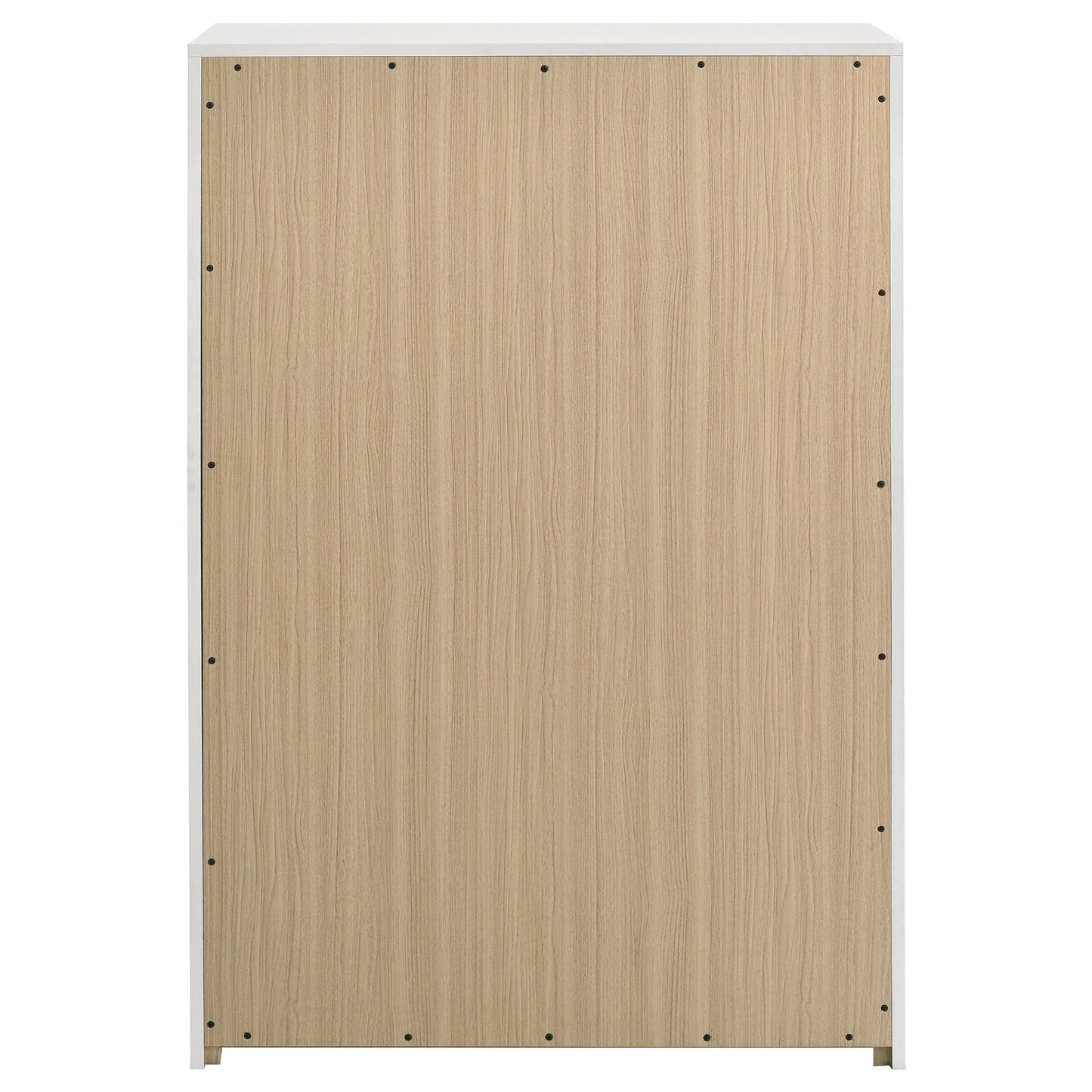 Ines 5-drawer Bedroom Chest of Drawers White High Gloss - Discount Furniture Connection