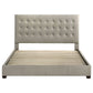 Medley Genuine Leather Eastern King Platform Bed Tan