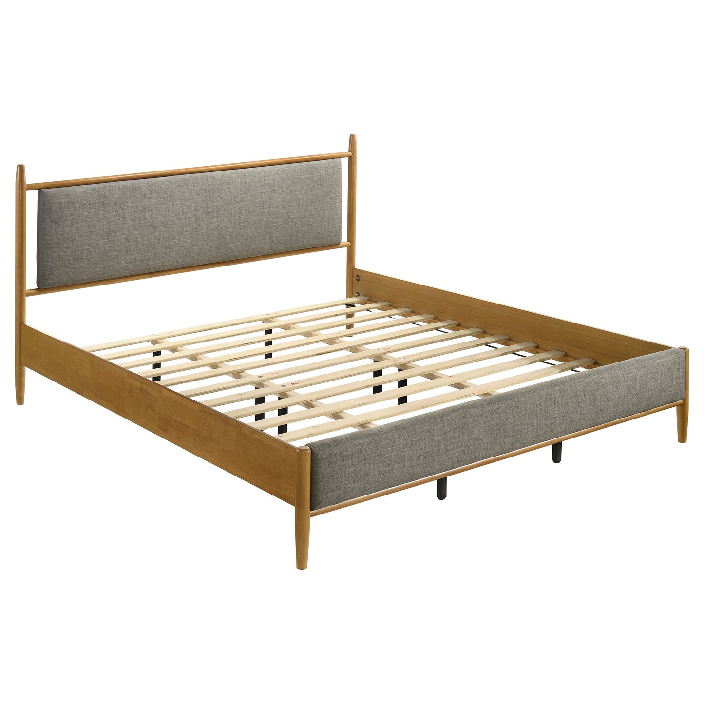 Mason 46-inch Eastern King Panel Platform Bed Light Brown - Discount Furniture Connection