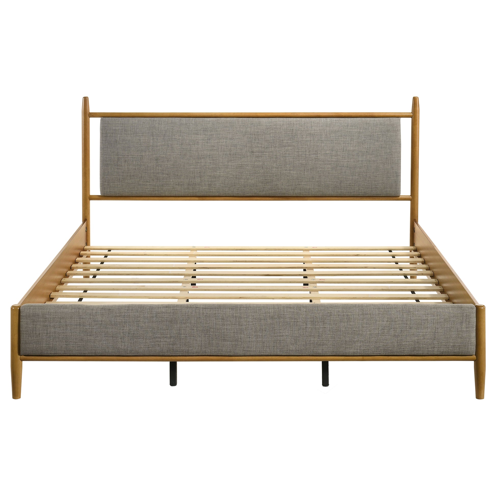 Mason 46-inch Eastern King Panel Platform Bed Light Brown - Discount Furniture Connection