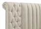 Sonya 4-piece Upholstered Eastern King Bedroom Set Ivory - Discount Furniture Connection