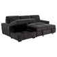 Pastrana Upholstered Sleeper Sectional Sofa LAF Chaise Grey
