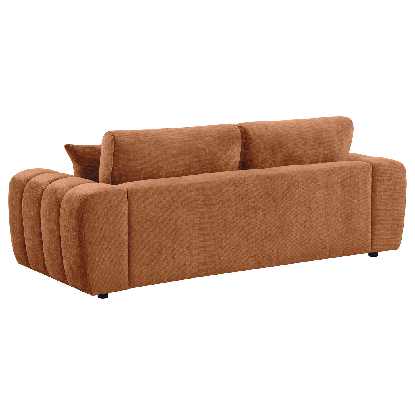 Burnett 2-piece Chenille Upholstered Sofa Set Burnt Orange - Discount Furniture Connection