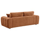 Burnett 2-piece Chenille Upholstered Sofa Set Burnt Orange - Discount Furniture Connection
