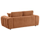 Burnett 2-piece Chenille Upholstered Sofa Set Burnt Orange - Discount Furniture Connection