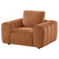 Burnett Chenille Upholstered Accent Chair Burnt Orange