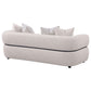Jeanette 84-inch Fabric Upholstered Round Arm Sofa Beige