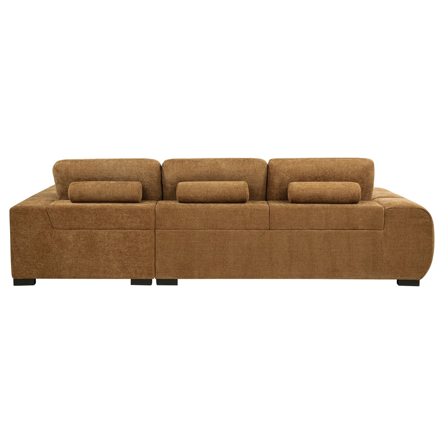 Octavia Upholstered Sectional Chaise Sofa Amber - Discount Furniture Connection