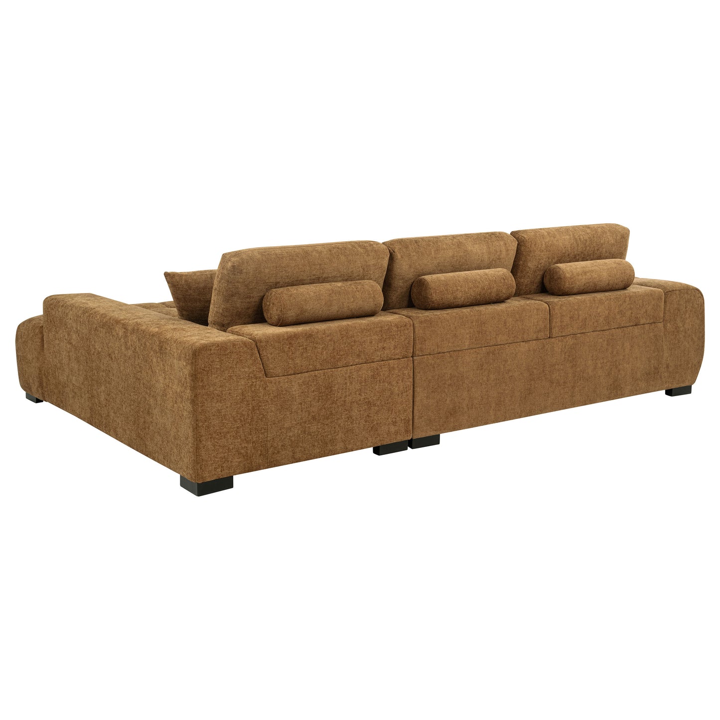 Octavia Upholstered Sectional Chaise Sofa Amber - Discount Furniture Connection