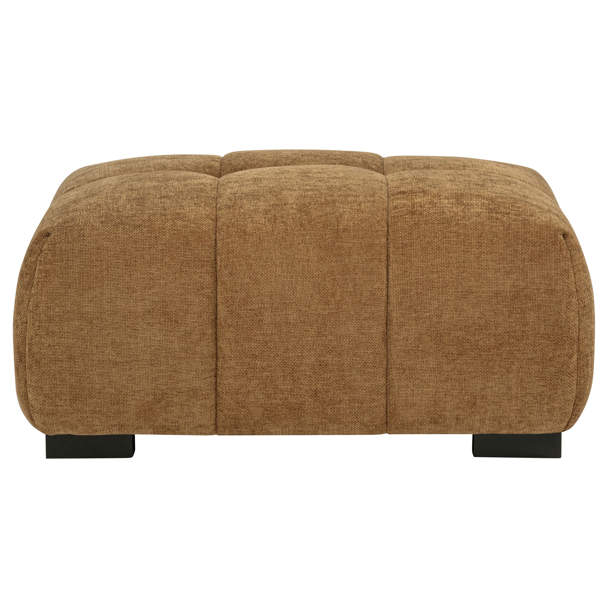 Octavia Upholstered Rectangular Ottoman Amber - Discount Furniture Connection