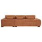 Octavia Upholstered Sectional Chaise Sofa Orange - Discount Furniture Connection