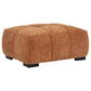 Octavia Upholstered Rectangular Ottoman Orange - Discount Furniture Connection