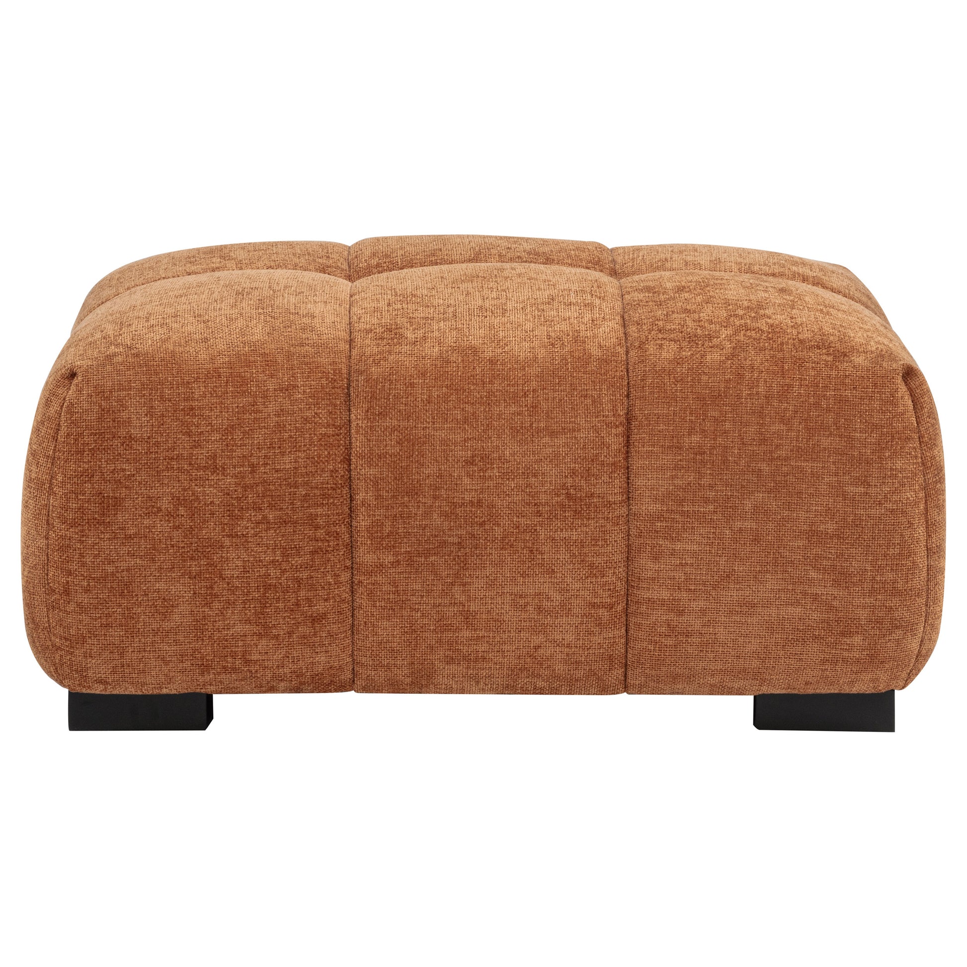 Octavia Upholstered Rectangular Ottoman Orange - Discount Furniture Connection