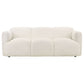 Dorset Fabric Upholstered Round Track Arm Sofa White - Discount Furniture Connection