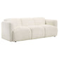 Dorset Fabric Upholstered Round Track Arm Sofa White - Discount Furniture Connection