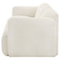 Dorset Fabric Upholstered Round Track Arm Sofa White - Discount Furniture Connection