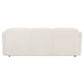 Dorset Fabric Upholstered Round Track Arm Sofa White - Discount Furniture Connection