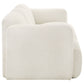 Dorset Fabric Upholstered Round Track Arm Sofa White - Discount Furniture Connection