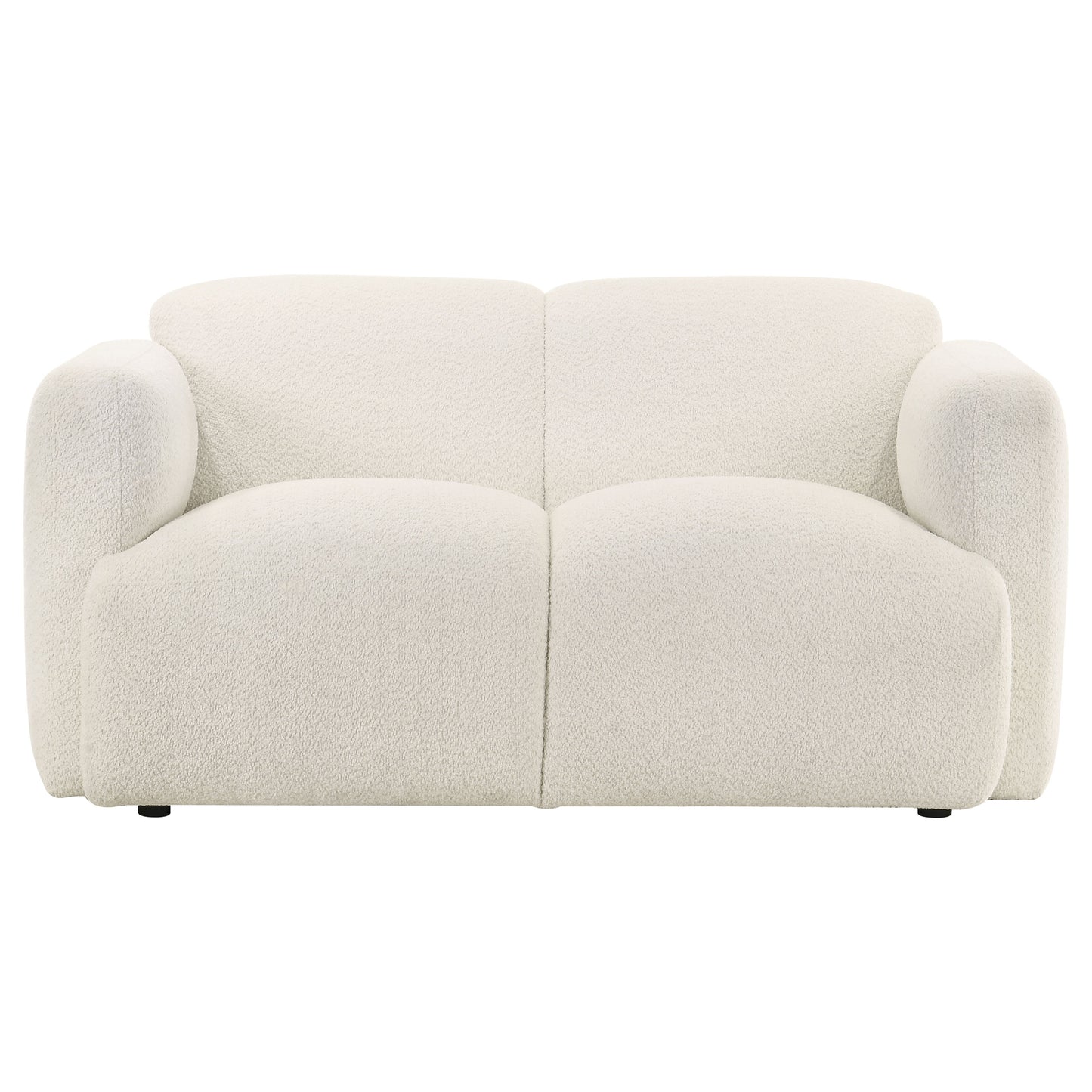 Dorset 3-piece Upholstered Round Track Arm Sofa Set White - Discount Furniture Connection